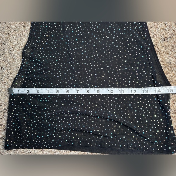 CalExotics Sheer Black Rhinestone Mesh Tank‎ | Festival Rave Club - Picture 6 of 7